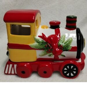Pfaltzgraff Christmas Heritage Train Tealight Holder with Box Holiday Decor